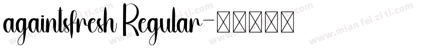 againtsfresh Regular字体转换
